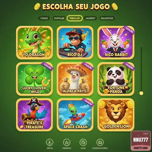 nnu777 - app exclusivo - Interface do App