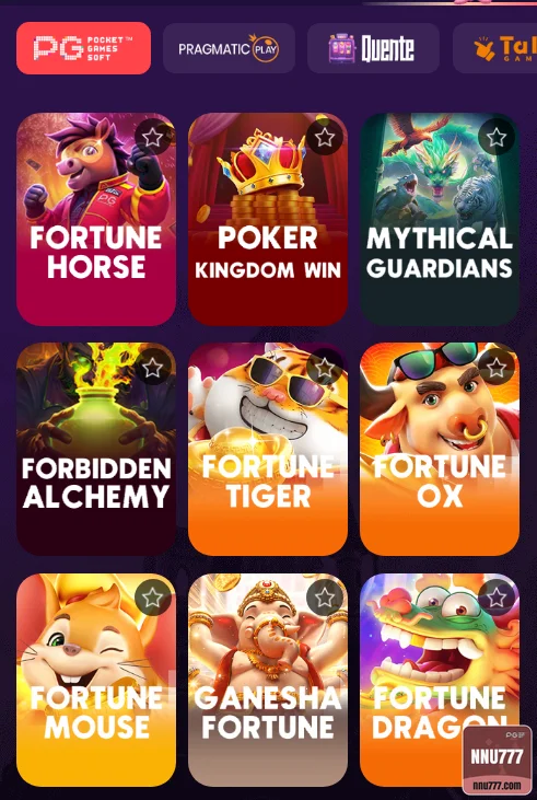 nnu777 - jogos de mesa - Jogos com Bônus